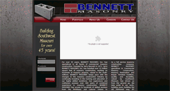 Desktop Screenshot of bennettmasonry.com